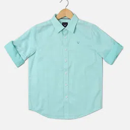 Allen Solly Junior Boys Slim Fit Opaque Casual Shirt-picture-17