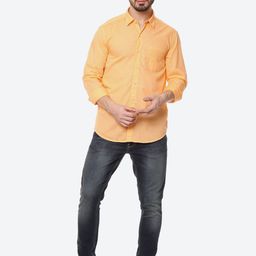 Numero Uno Slim Fit Spread Collar Long Sleeves Opaque Cotton Casual Shirt-image-24