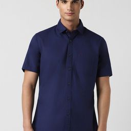 Van Heusen Sport Spread Collar Slim Fit Casual Shirt-image-7