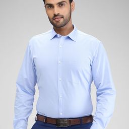 Park Avenue Men Opaque Solid Slim Fit Spread Collar Formal Shirt-image-49