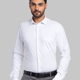 Park Avenue Slim Fit Opaque Cotton Formal Shirt-image-49