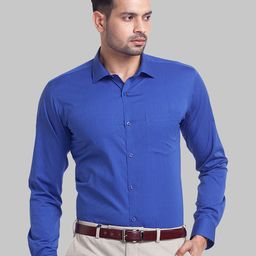 Park Avenue Men Opaque Solid Slim Fit Spread Collar Formal Shirt-image-22
