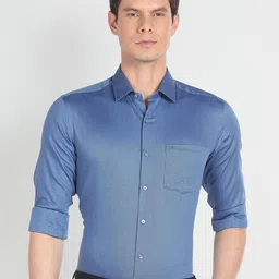 Arrow Slim Fit Spread Collar Pure Cotton Formal Shirt-picture-48
