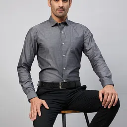 Club York Spread Collar Long Sleeves Formal Shirt-picture-9