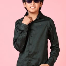 V-Mart Boys Spread Collar Solid Satin Casual Shirt-picture-58