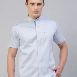 Givo Men Smart Band Collar Opaque Casual Shirt-image-6
