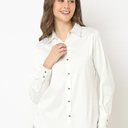 NOT SO PINK Women Smart Opaque Casual Shirt-18