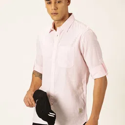 Thomas Scott Smart Opaque Cotton Casual Shirt-image-24