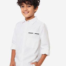 BONKIDS Boys Spread Collar Casual Cotton Shirt-image-43