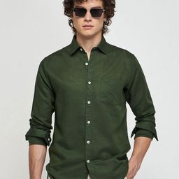 Red Flame Spread Collar Casual Shirt-image-95
