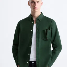 MISCHIEF MONKEY Men Classic Tailored Fit Opaque Casual Shirt-image-11