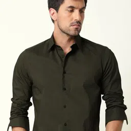 MISCHIEF MONKEY Men Classic Tailored Fit Opaque Casual Shirt-image-65