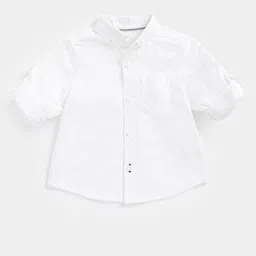 mothercare Infants Boys  Spread Collar Cotton Casual Shirt-image-57