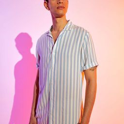 KIABI Regular Fit Striped Casual Shirt-image-45