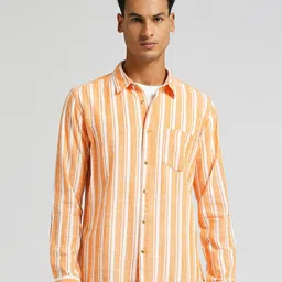 Pepe Jeans Vertical Striped Pure Cotton Casual Shirt-picture-26