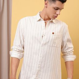 LOCOMOTIVE Premium Dobby Textured Cotton Relaxed Shirt-image-12