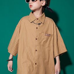 LULU & SKY Boys Opaque Striped Casual Shirt-picture-35