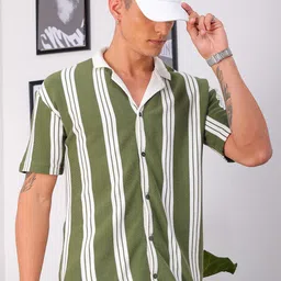 The Indian Garage Co Men Opaque Striped Casual Shirt-picture-46