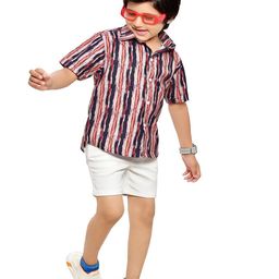 BAESD Boys Comfort Multi Stripes Opaque Striped Casual Shirt-image-74
