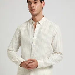 Banana Club Men Classic Opaque Striped Casual Shirt-image-97