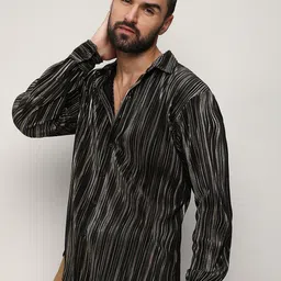 Campus Sutra Men Classic Opaque Striped Casual Shirt-picture-29
