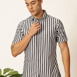 Mast & Harbour Men Premium Opaque Striped Casual Shirt-picture-15
