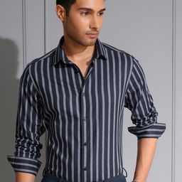 Locomotive Men Premium Dobby Textured Occasion Shirt-image-94