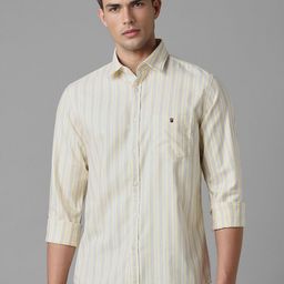Louis Philippe Sport Men Striped Pure Cotton Slim Fit Casual Shirt-image-31