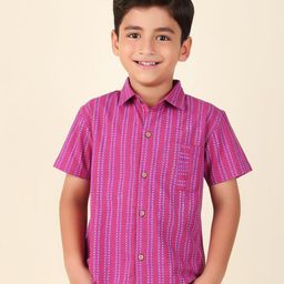 Fabindia Boys Striped Cotton Casual Shirt-30