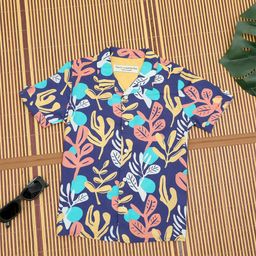 The Lion and The Fish Boys Comfort Conversational Printed Casual Shirt-image-29