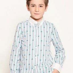 One Friday Boys Comfort Opaque Striped Casual Shirt-image-29