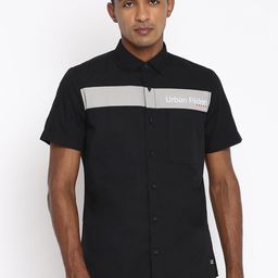 Lee Men Black Classic Slim Fit Horizontal Striped Casual Shirt-image-16