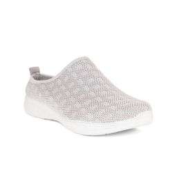 Carlton London sports Women Grey Woven Design Slip-On Sneakers-image-23