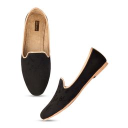 DESI COLOUR Men Black Solid Synthetic Loafers-image-56