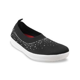 fitflop Women Black Textured Slip-On Sneakers-picture-6