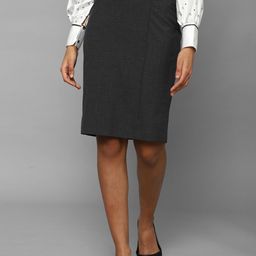 Allen Solly Woman Self Design Pencil Skirt-image-15