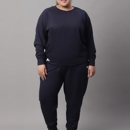 Rute Plus Size Pure Cotton Tracksuit-33