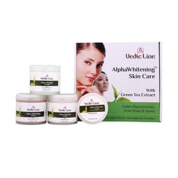 Vedicline Set Of 5 Alpha Whitening Alpha Whitening Cream-Scrub-Face Pack-Massage Cream-25