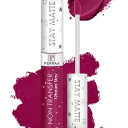 PERPAA Stay Matte Non-Transfer 12hrs Liquid Lipstick 2.5 ml - Ruby Pink 110-17
