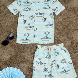 The Lion and The Fish Boys Printed Shirt & Shorts-picture-49