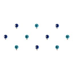 Comet Busters Blue Embellished Bindis - 10 Pcs-27