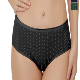 Bella Voste Pack Of 3 Micro Ditsy Printed Leak-Proof Hipster Briefs-image-68