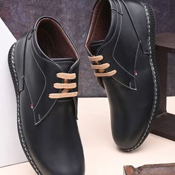 HERE&NOW Men Blue Lightweight Lace-Ups Derbys-image-90