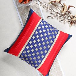 ANS Blue & Red Floral Square Cushion Covers-52