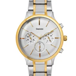 GEMINI Men Dial & Stainless Steel Bracelet Style Straps Analogue Multi Function Watch BNS 90134BM01-35