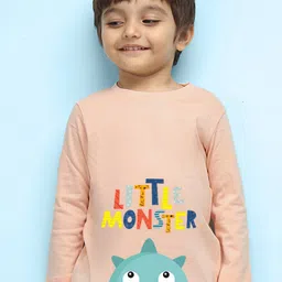 NUSYL Boys Typography Printed Pure Cotton T-shirt-image-17
