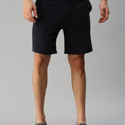 ONN Men Mid Rise Pure Cotton Sports Shorts-image-44