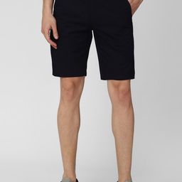 Peter England Casuals Men Navy Blue Pure Cotton Shorts-picture-52