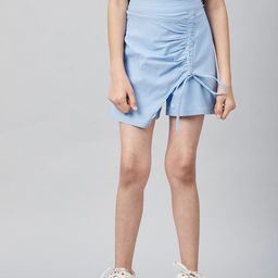 Athena Girl Girls Blue High-Rise Outdoor Sports Shorts-image-25
