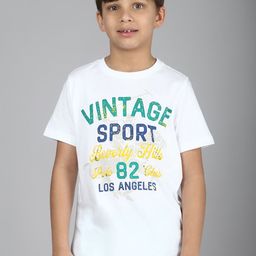 Beverly Hills Polo Club Boys Typography Printed Pure Cotton T-shirt-image-84